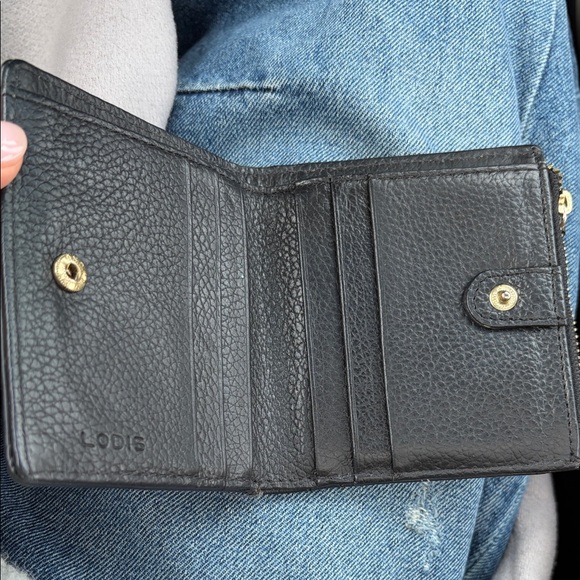 Lodis Pebbled Black Leather Wallet - Picture 2 of 7